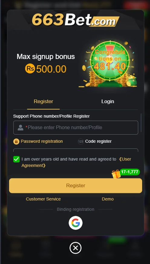 663BET Register